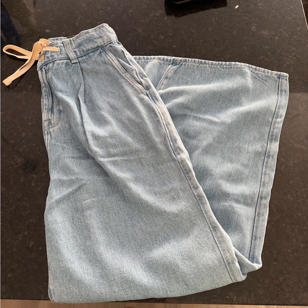 7 For All Mankind TILDA PANT in Denim Lustre Size 26 NWT Baggy - Picture 5 of 7